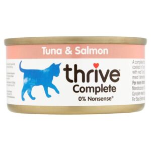 Thrive - 吞拿魚+三文魚主食無穀物貓罐頭 75g
