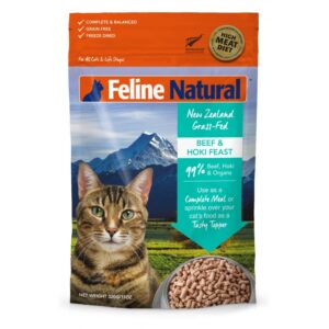 Feline Natural 凍乾全貓糧 - 牛肉、藍尖尾鱈魚盛宴 320g