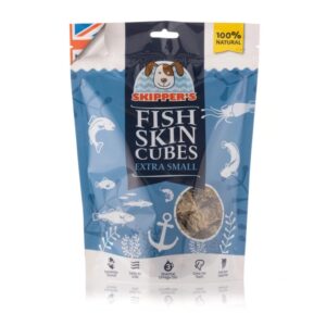 SKIPPER‘S – Fish Skin Cubes Extra Small 加細白魚魚皮粒250g