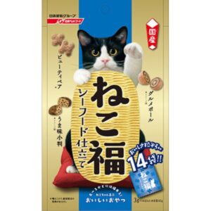 Petline - 貓大福 潔齒零食 - 海鮮味 (14小袋獨立包裝)