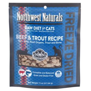 Northwest Naturals 凍乾貓糧 - 牛肉及鱒魚 11oz