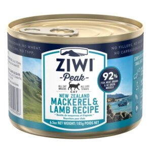 Ziwipeak 新西蘭巔峰貓濕糧 - 無穀物 - 鯖魚羊肉配方 6.5oz